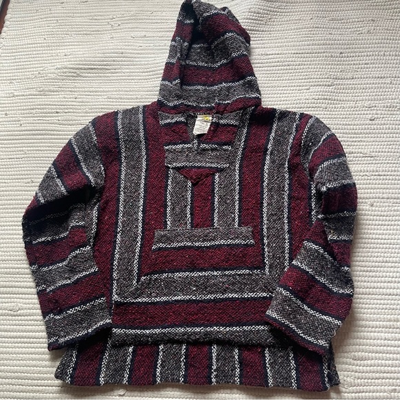 PacSun Tops - Classic Mexican Baja Hoodie Sweater Pullover Small